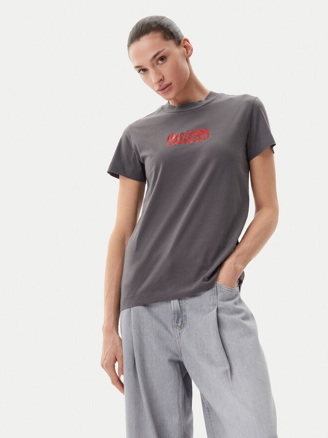 PINKO PINKO T-Shirt Trapani 105050 A2D6 Grau Regular Fit