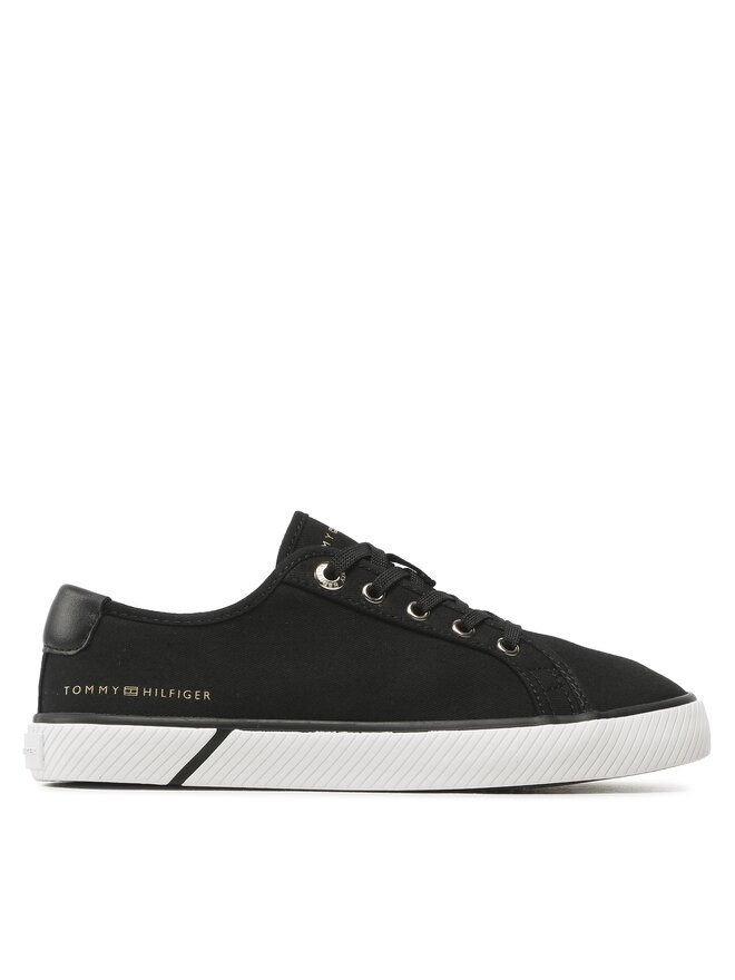 Tommy Hilfiger Tenisky Tommy Hilfiger Lace Up Vulc Sneaker Bl FW0FW07248 Černá