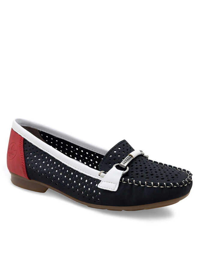 Rieker Mocasini Rieker 40065-14 Bleumarin