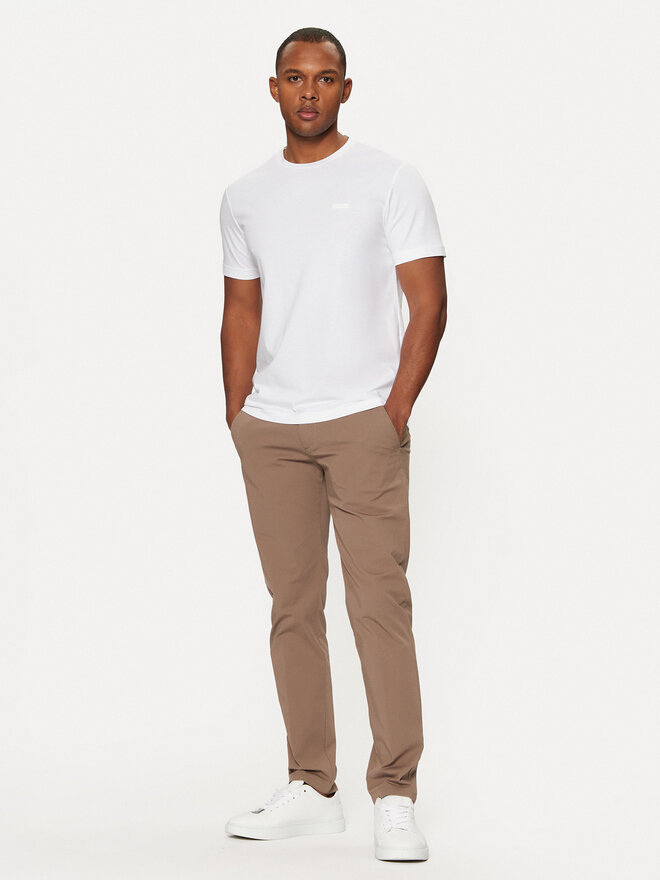 Calvin Klein Calvin Klein Camiseta Smooth Cotton T-Shirt K10K112229 Blanco Regular Fit