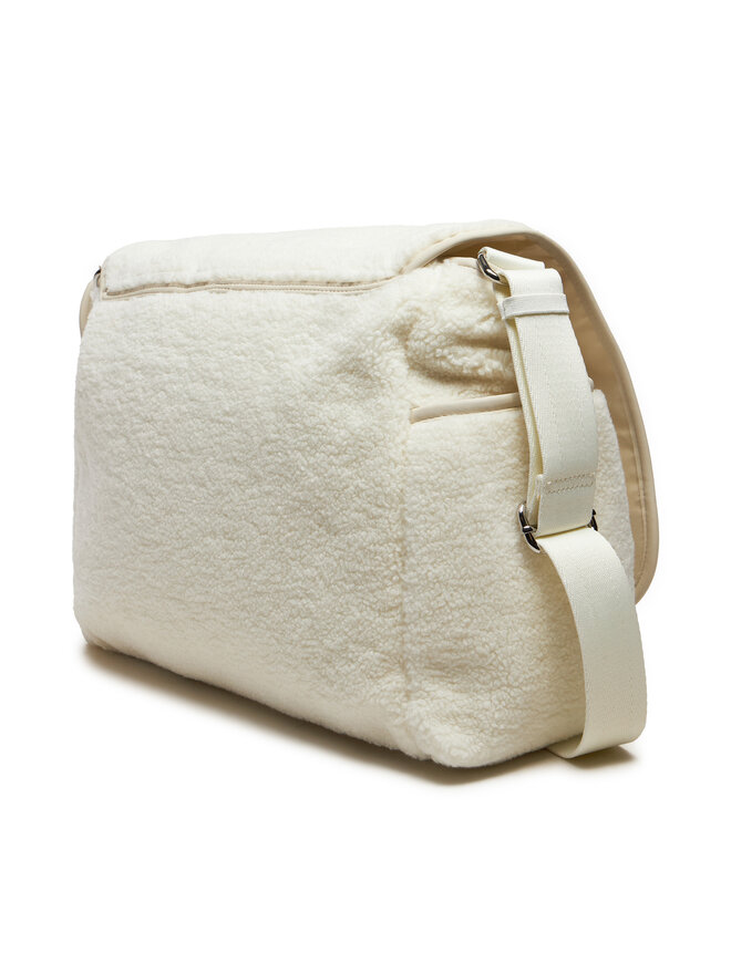 Calvin Klein Jeans Torba za previjanje Calvin Klein Jeans Teddy Messenger IU0IU00660 Écru