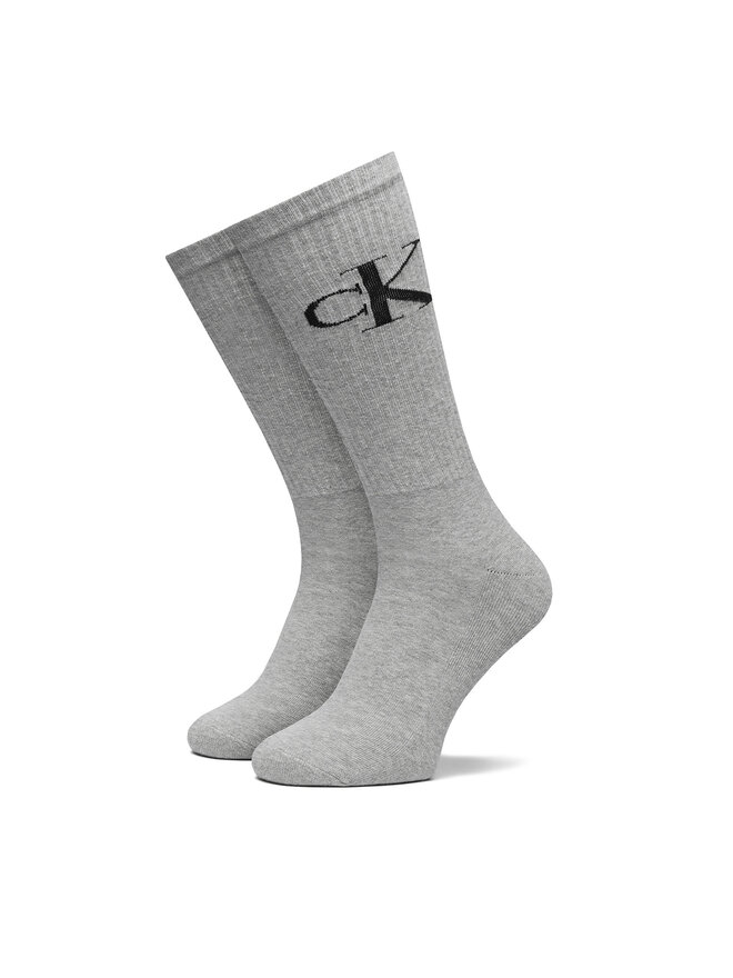 Calvin Klein Jeans 2er-Set hohe Herrensocken Calvin Klein Jeans 701228802 Grau