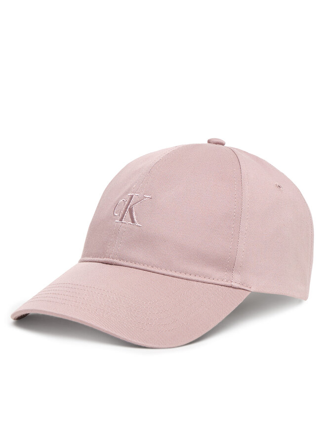 Calvin Klein Kapa s šiltom Calvin Klein Embroidered Monogram Cap LV04K5024G Bela