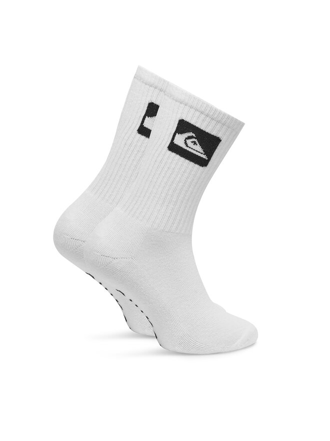 Quiksilver Sada 5 párů vysokých ponožek unisex Quiksilver EQYAA04066 Bílá