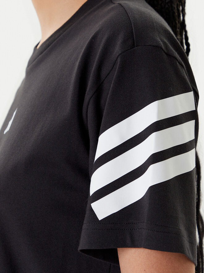 adidas adidas Marškinėliai Future Icons 3-Stripes JE0237 Juoda Regular Fit