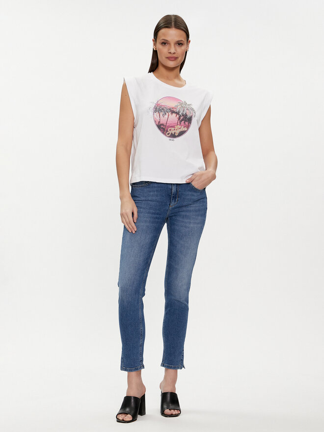 Liu Jo Liu Jo T-Shirt MA4332 J5003 Weiß Regular Fit