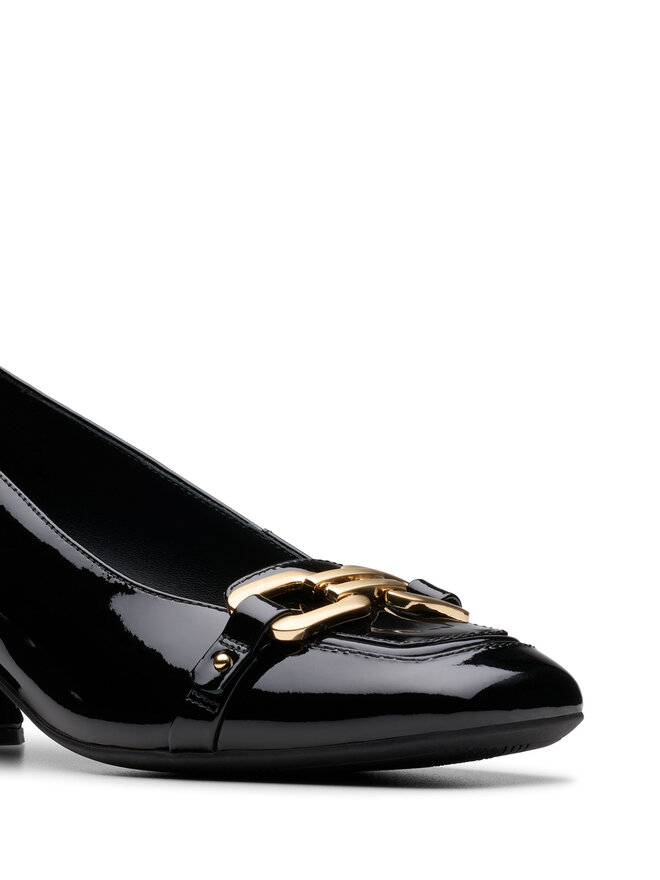 Clarks Czółenka Clarks Nyta45 Court 26181317 Czarny