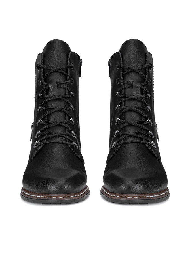 Rieker Schnürschuhe Rieker Y0800-00 Schwarz
