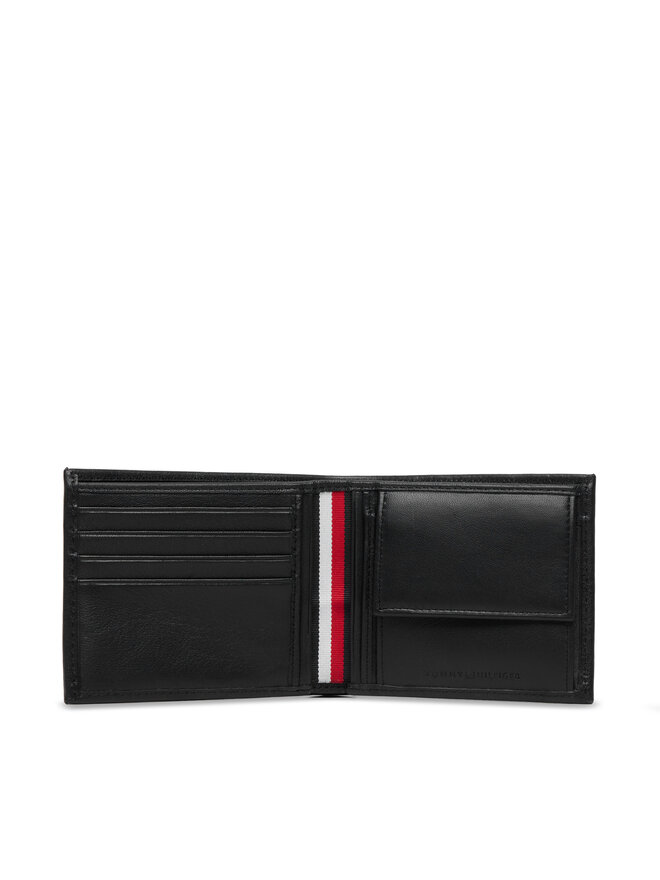 Tommy Hilfiger Geldbörse Tommy Hilfiger Th Seasonal Cc And Coin AM0AM14795 Schwarz