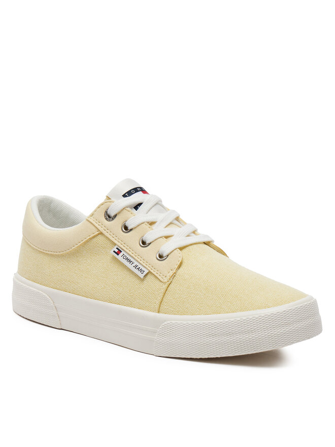 Tommy Jeans Πάνινα παπούτσια Tommy Jeans Tjw Vulc Skate Derby EN0EN02494 Κίτρινο
