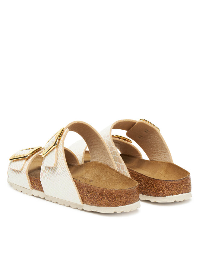 Birkenstock Pantoletten Birkenstock Sydney Cushion Buckle 1030258 Écru