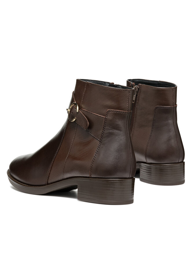 Geox Polokozačky Geox D Felicity D46G1A 04304 C6021 Hnědá