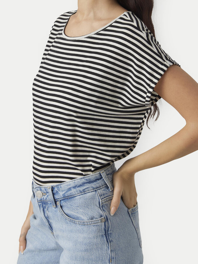 Vero Moda Vero Moda Marškinėliai Ava 10284469 Juoda Regular Fit
