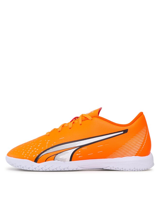 Puma Buty do piłki nożnej Puma Ultra Play It Jr 107237 01 Pomarańczowy