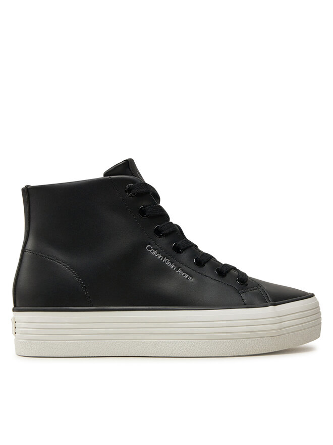 Calvin Klein Jeans Sneakersy Calvin Klein Jeans Bold Vulc Flatf Mid Lth In YW0YW01634 Czarny