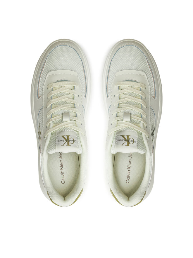 Calvin Klein Jeans Laisvalaikio batai Calvin Klein Jeans Chunky Cupsole Mix In Met YM0YM00896 Balta