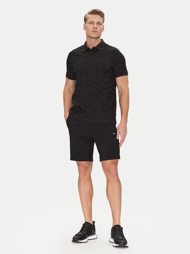 BOSS BOSS Поло Pirax 50538191 Чорний Relaxed Fit