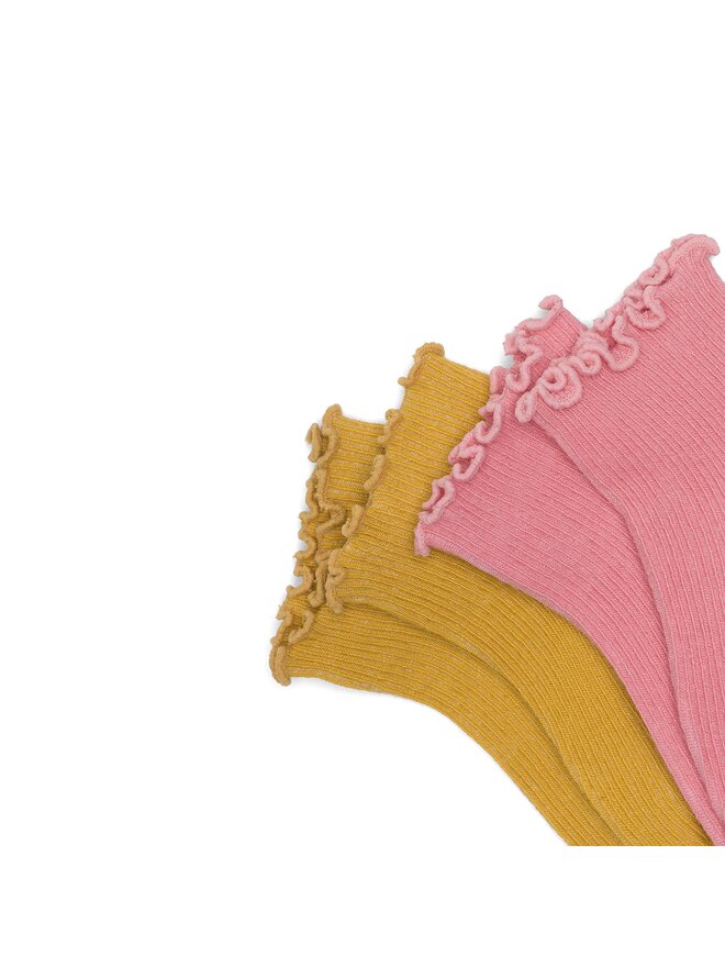 Nelli Blu 2 pares de calcetines cortos para niño Nelli Blu 7KB-003-SS23 Rosa