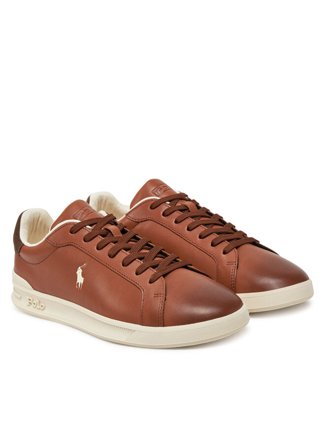 Polo Ralph Lauren Sneakersy Polo Ralph Lauren Heritage Court II 809965073001 Brązowy
