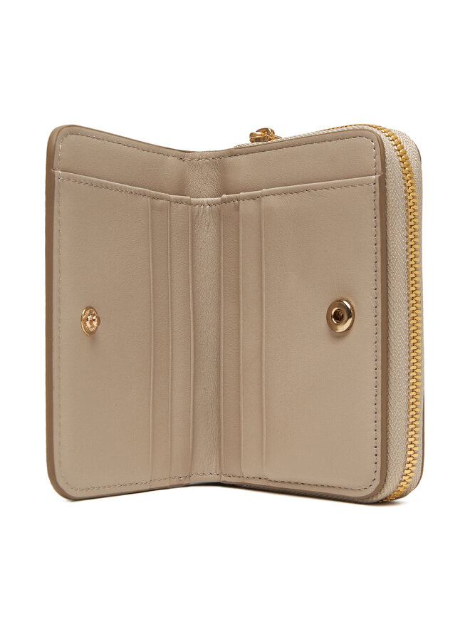 Calvin Klein Malá dámska peňaženka Calvin Klein Minimal Monogrm Lthr Med Flap Zi LV04F1064G Hnedá