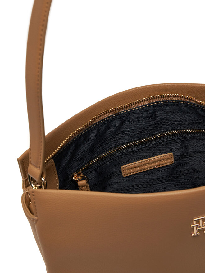 Tommy Hilfiger Torebka Tommy Hilfiger Th Legacy Med Satchel AW0AW17173 Brązowy