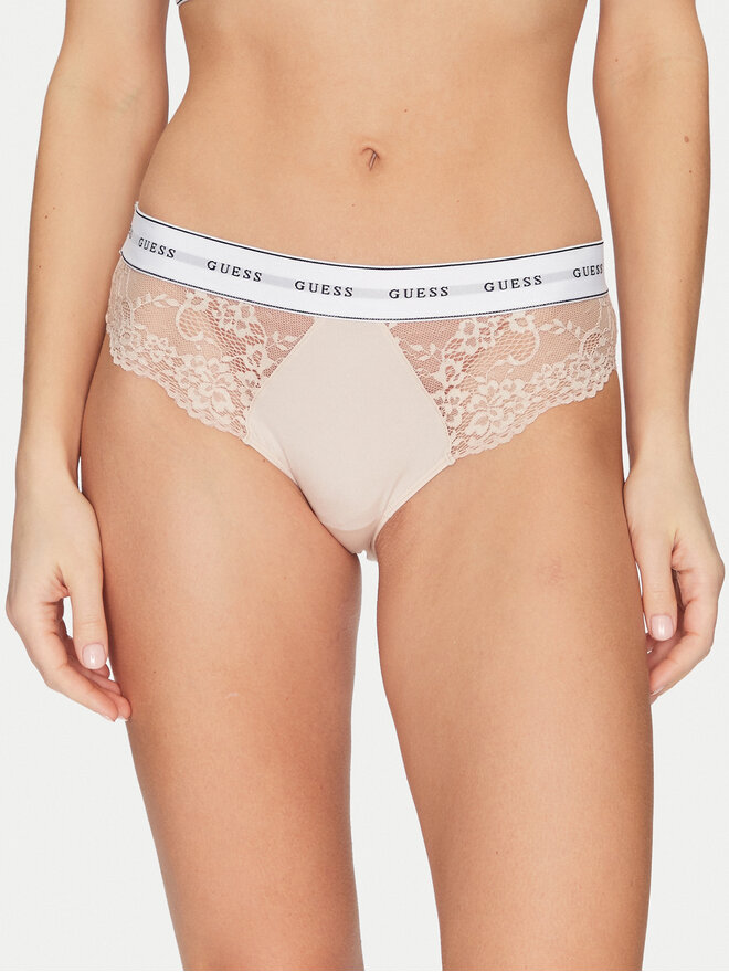 Guess Guess Klasične spodnje hlačke O2BE08 KBBT0 Bež