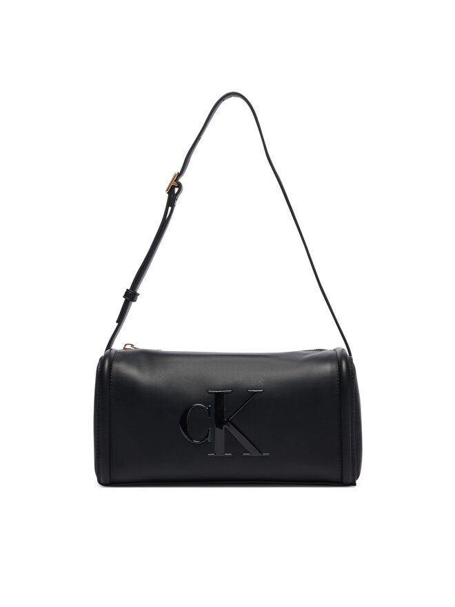 Calvin Klein Handtasche Calvin Klein Bold Ck Slouchy Shoulder Bag LV04F3894G Schwarz