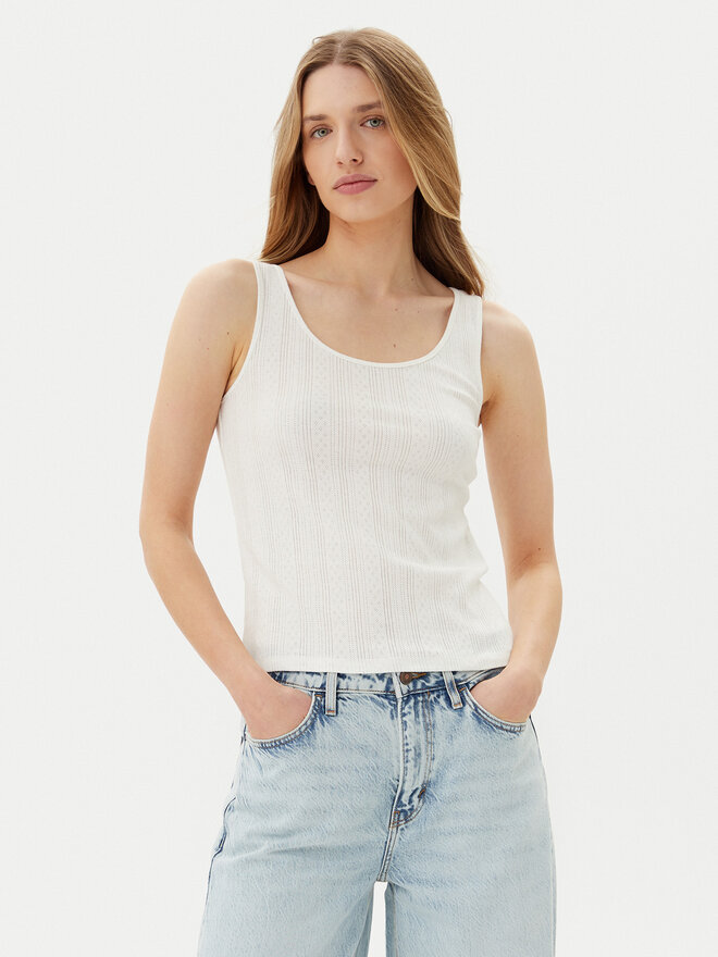 Pieces Pieces Top Fia 17155482 Weiß Slim Fit