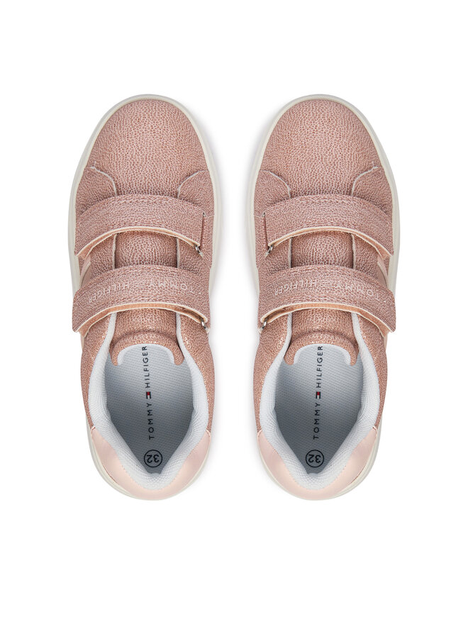 Tommy Hilfiger Sneakers Tommy Hilfiger Flag Low Cut Velcro T1A9-34232-0745 S Rosa
