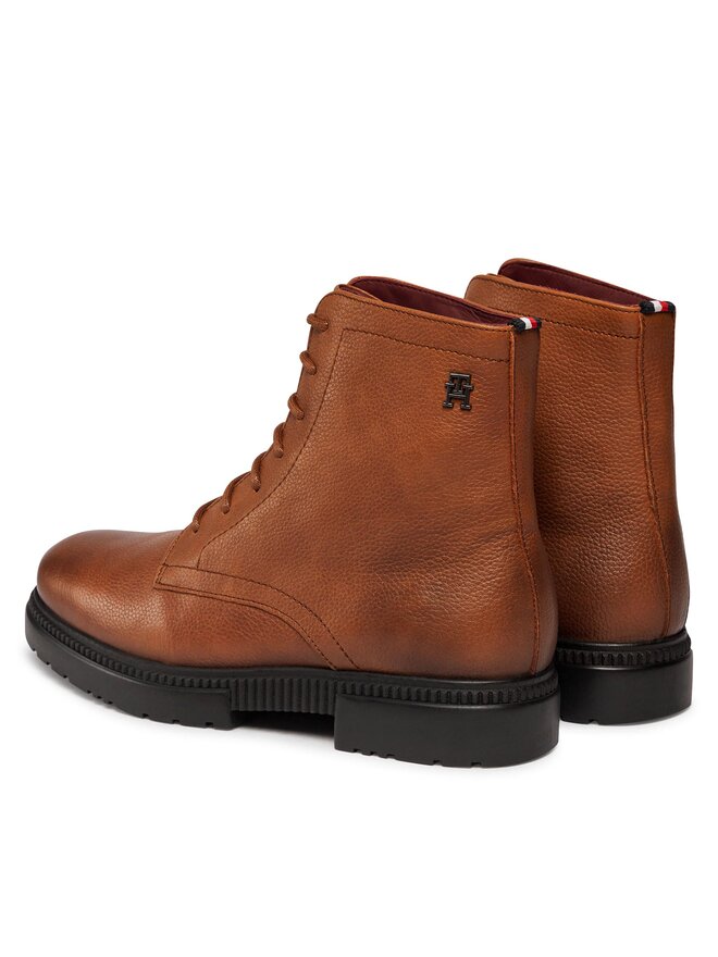 Tommy Hilfiger Čižmy Tommy Hilfiger Comfort Cleated Termo Lth FM0FM04651 Hnedá