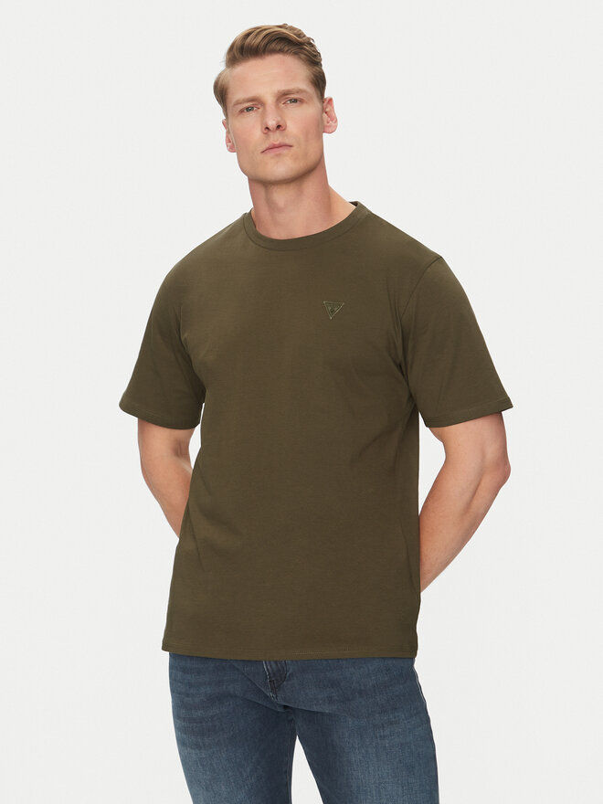 Guess Guess Camiseta F3GI00 K8HM0 Caqui Regular Fit