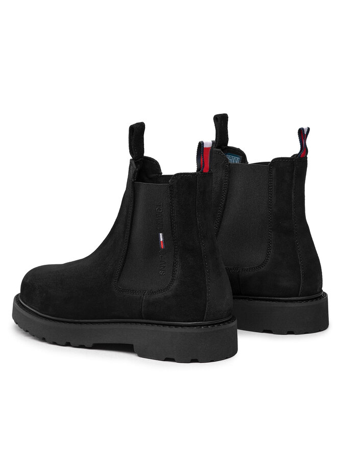 Tommy Jeans Челсі Tommy Jeans Suede Chelsea Boot EM0EM00829 Чорний