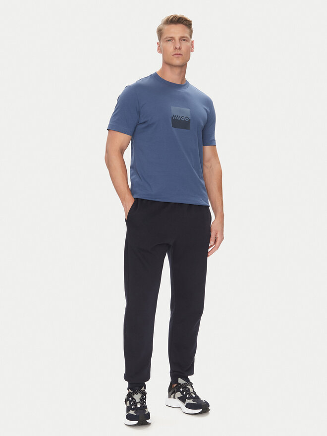 HUGO HUGO T-Shirt Dusplit 50542784 Dunkelblau Regular Fit