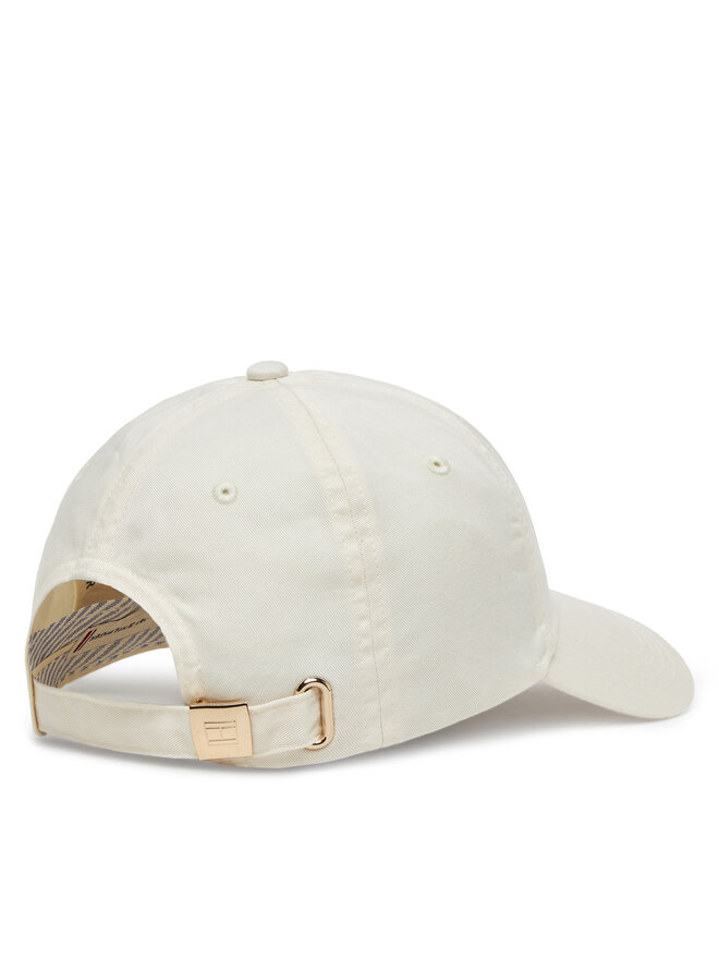 Tommy Hilfiger Καπέλο Jockey Tommy Hilfiger Essential Flag Soft Cap AW0AW17632 Εκρού
