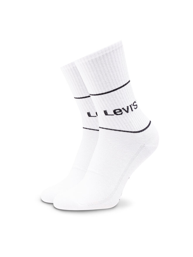 Levi's® Sada 2 párů vysokých ponožek unisex Levi's® 701210567 Bílá