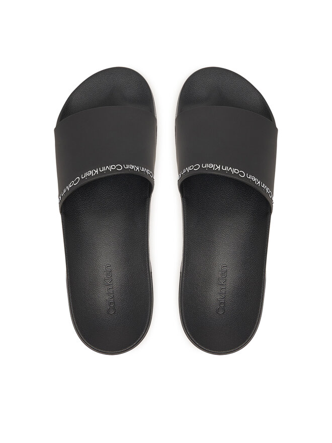 Calvin Klein Pantoletten Calvin Klein Ess Slide Institutional Cv HM0HM02108 Schwarz