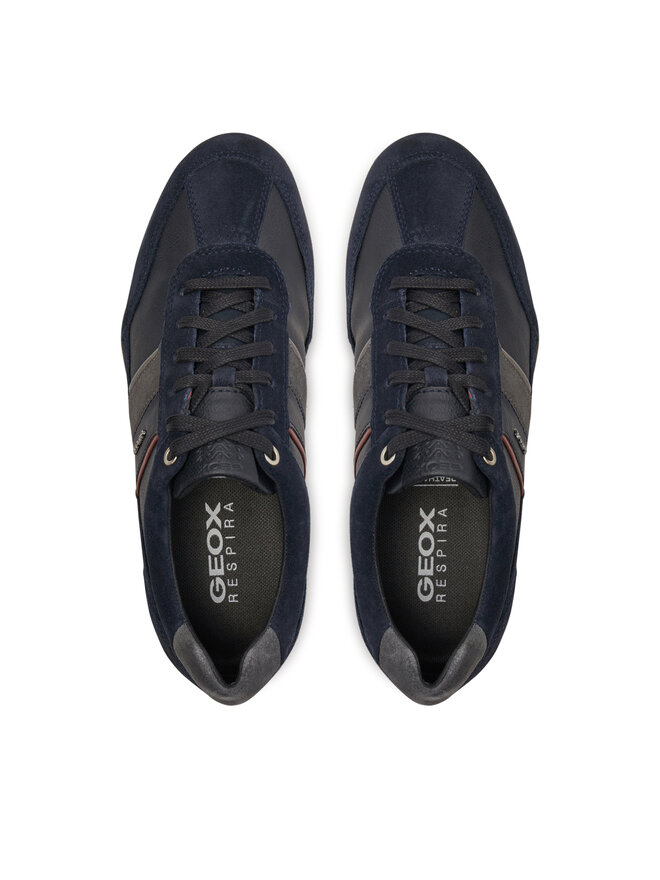 Geox Sneakersy Geox U Wells C U52T5C 022ME CF47J Granatowy
