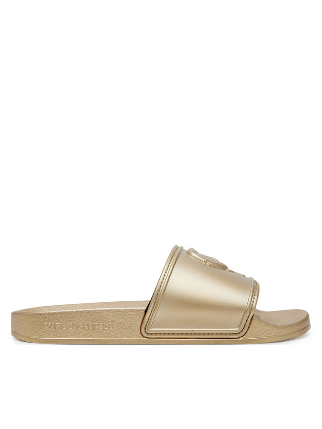 KARL LAGERFELD Pantoletten KARL LAGERFELD Kondo 2.0 KL80919M Goldfarben