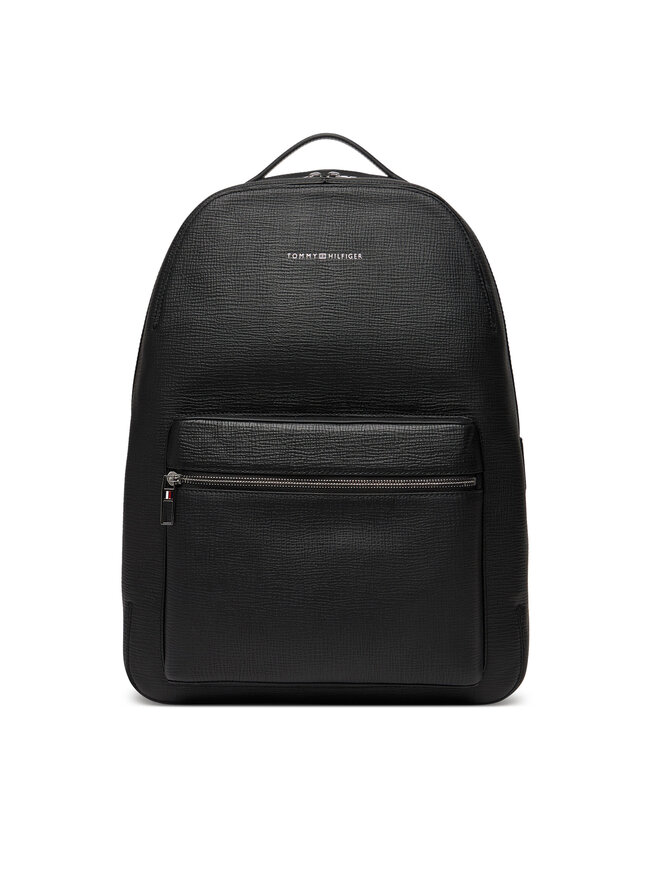 Tommy Hilfiger Σακίδιο Tommy Hilfiger Th Business Leather Backpack AM0AM13641 Μαύρο