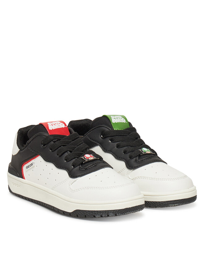 Geox Sneakersy Geox J Washiba J55LQC 5450 C0404 S Biały