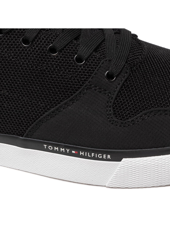 Tommy Hilfiger Sportcipők Tommy Hilfiger Core Mix Mesh Vulc FM0FM04035 Fekete