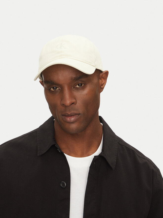 Calvin Klein Czapka z daszkiem Calvin Klein 6 Panel Small Monogram LV04G5002G Beżowy