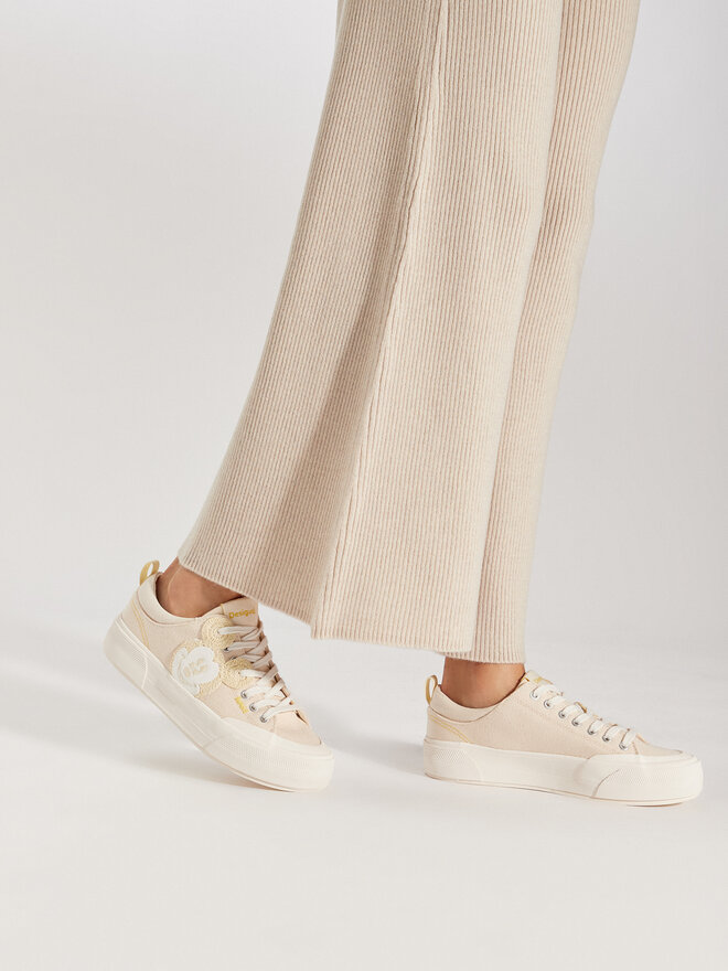 Desigual Sneakers Desigual 24SSKA20 Μπεζ