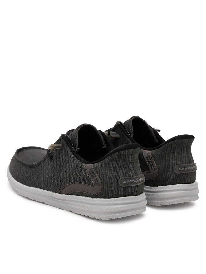 Skechers Mokasíny Skechers Melson-Coronado 210959/BKGY Černá
