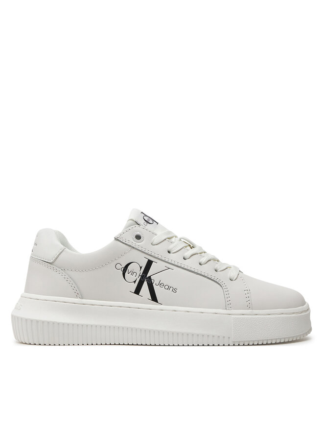 Calvin Klein Jeans Tenisice Calvin Klein Jeans Chunky Cupsole Laceup Mon Lth Wn YW0YW00823 Bijela