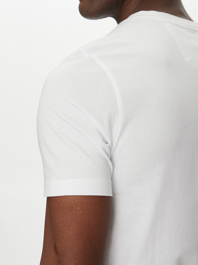 BOSS BOSS T-Shirt Glamping 50537834 Weiß Regular Fit