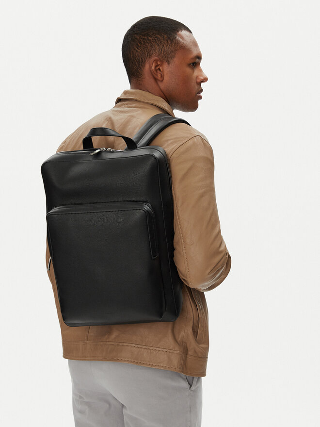 Calvin Klein Σακίδιο Calvin Klein Micro Pebble Slim Sq Bp 42 LV04D3005G Μαύρο
