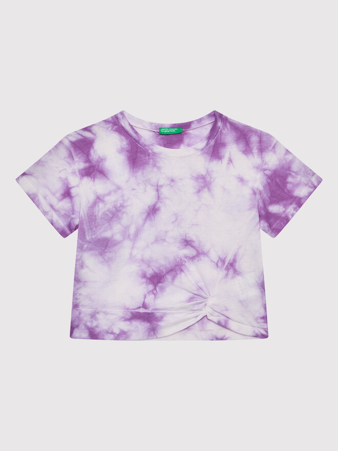 United Colors Of Benetton United Colors Of Benetton Marškinėliai 3085C104S Violetinė Regular Fit