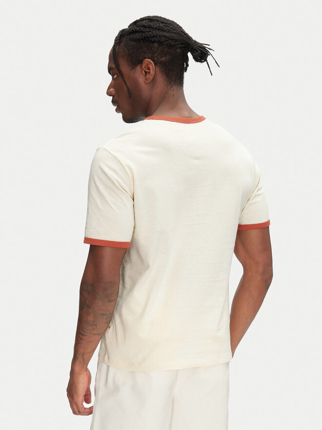 Jack&Jones Jack&Jones Marškinėliai Ringer 12277262 Écru Regular Fit
