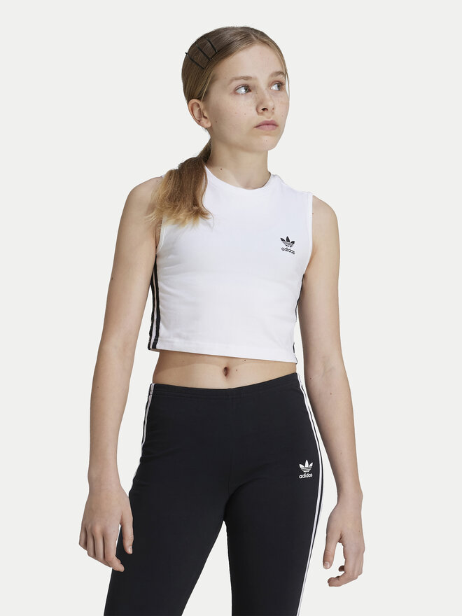 adidas adidas Τοπ Trefoil JE0514 Λευκό Regular Fit